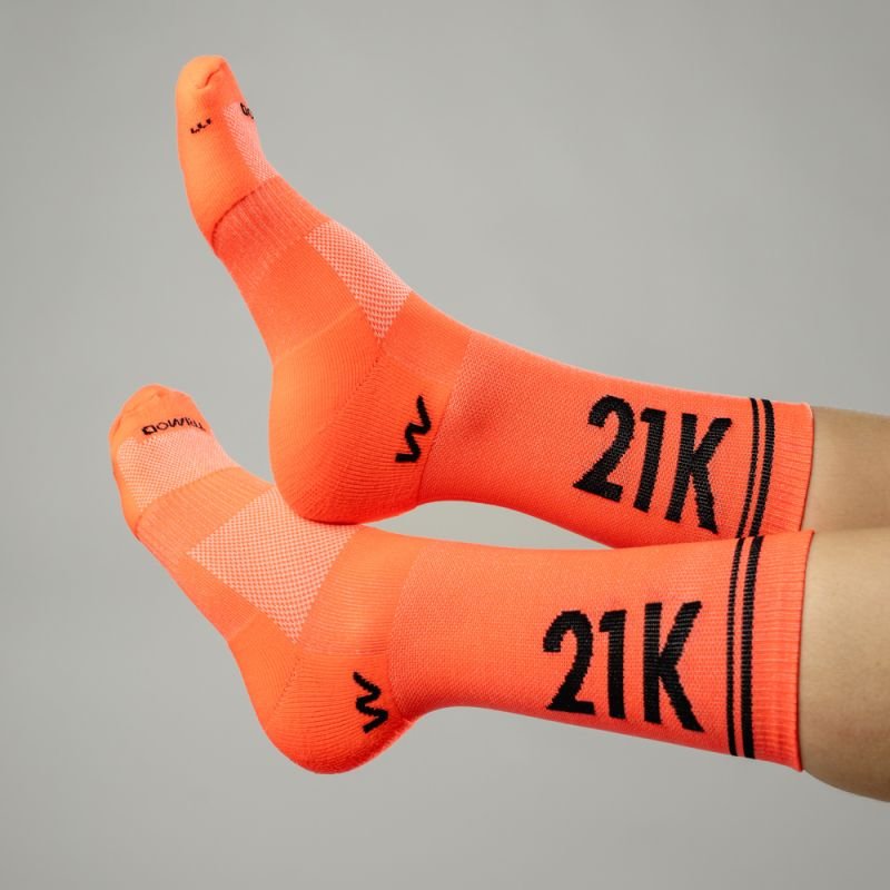 Meia para Corrida Performance em Poliamida - 21K - Premium Sport